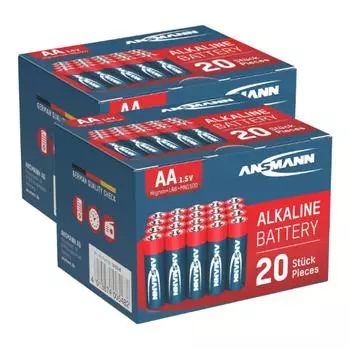Ansmann Alkaline Batterie AA Mignon 1,5V 40er-Pack (5015548-590)