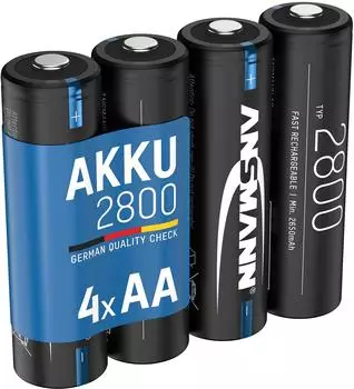 Ansmann Mignon AA NiMH 2800mAh 1,2V (4 St&uuml;ck)