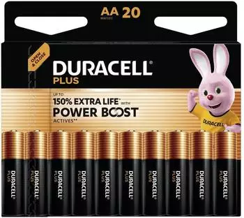 Duracell PLUS Alkali-Mangan AA 1,5V 20 St. (151281)