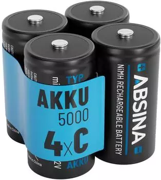 Absina Baby (C) NiMH-Akku 4500mAh 1,2V 4 St. (401031-4)