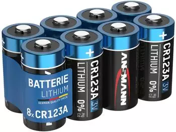 Ansmann CR123A Lithium Batterie 3V (8 Stück) (1520-0011)