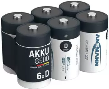 Ansmann Akku Mono D NiMH 1,2V 8500mAh 6er-Pack (5035362-590-1)