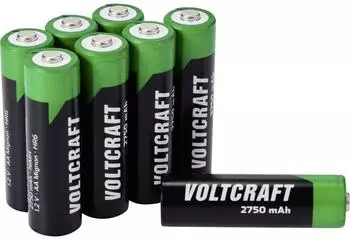 Voltcraft Mignon (AA) NiMH-Akku 2750mAh 1,2V 8er-Pack (VC-16044360)