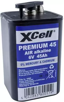 XCell PREMIUM45 Blockbatterie Air Alkaline 4R25C 6V/45000mAh (148266)