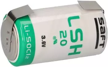 Saft LSH 20 D Lithium-Batterie 3,6V mit U-L&ouml;tfahne (1859)