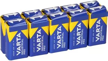 VARTA Industrial 9V Block Batterie 6LR61, 10er-Pack (4022)