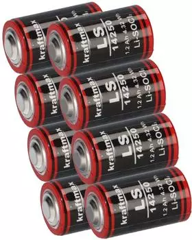 XCell Lithium-Batterie 3,6V 1/2 AA Li-SOCl2 8er-Pack (ER14250)