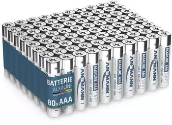 Ansmann Alkaline Micro AAA 1,5V Batterien 80er-Pack (1521-0017-590)