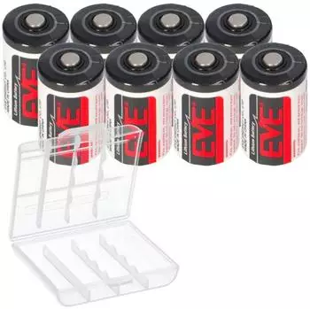 Eve Home ER14250 Lithium-Batterie 3,6V 1/2 AA, 8er-Pack + Box (ER14250)