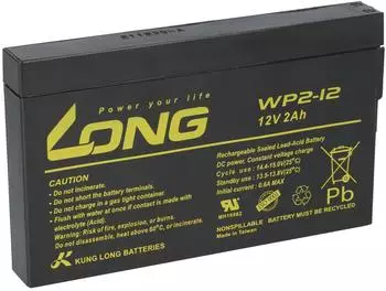 Kung Long WP2-12 Blei-AGM-Akku 12V 2Ah (WP2-12)