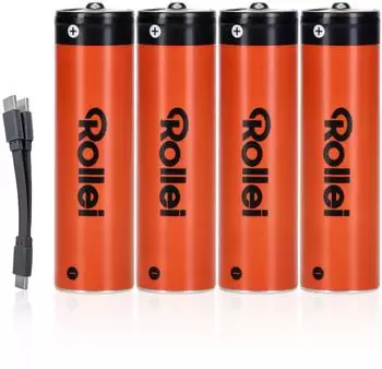 Rollei AA Li-Ion Akku 1,5V 1332mAh USB-C 4er-Pack (20094)