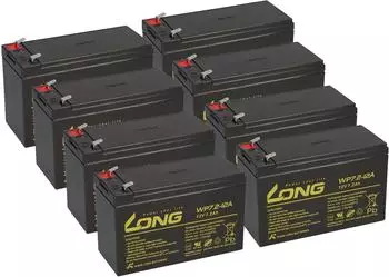 Kung Long WP7,2-12A F2 AGM-Ersatzakku-Satz 12V 7,2Ah, 8x (2435)