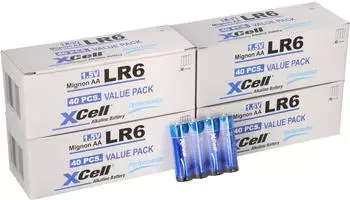 XCell AA LR6 Mignon Super Alkaline Batterien 160er-Pack (10287)