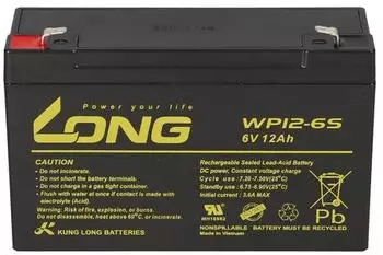 Kung Long WP12-6S AGM-Akku 6V 12Ah (4298)