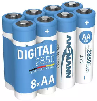 Ansmann AA Mignon Digital NiMH 2850mAh 1,2V (8er-Pack) (5035092-590-8)
