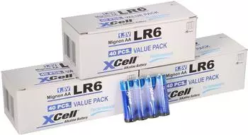 XCell Mignon AA LR6 Super Alkaline Batterie 1,5V 120er-Pack (10286)