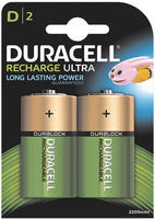 DURACELL Akkus PreCharged Ni-MH Mono D 3.000 mAh, 2 St.