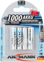 ANSMANN 5030882, ANSMANN HR03 Nickel-Metall-Hydrid AAA Micro Akku 950 mAh 4er Pack
