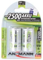 Ansmann - Akku C 2500mah Baby Nimh 1,2v &ndash; 1000x Wiederaufladbar (2 St&uuml;ck)