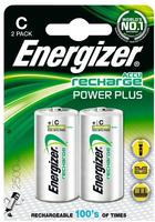 Energizer - Baby C Power Plus HR14 2500mAh NiMH 1.2V Akku - 2er Packung