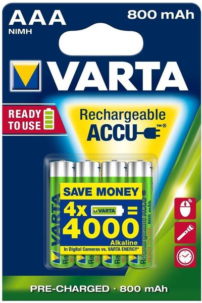 Varta Longlife Accu Ready2Use AAA 1,2V 800 mAh (4 St.)