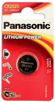 Panasonic CR-2025EL/2B, Panasonic 12x Knopfzelle Lithium CR2025 Batterie 2er Blister