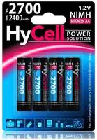 Hycell NiMH-Akku Mignon AA, Typ 2700, 4er-Blister
