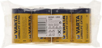 Varta D Longlife Extra LR20 1,5V Batterie 4 St. (4120)