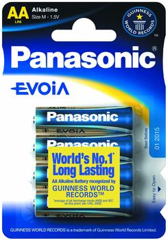 Panasonic EVOIA AA Mignon LR6 Alkaline Batterie 1,5V (4 St.)