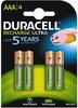 Duracell Akku Active Charge Micro AAA (HR03) 1,2V 800mAh im 4er Pack