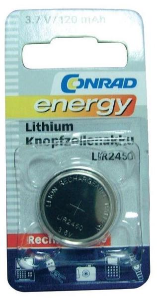 Conrad Energy Lithium-Knopfzellenakku LIR2450