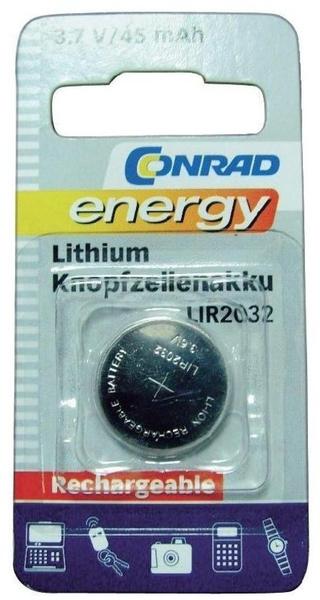 Conrad Energy Knopfzellenakku Lithium LIR2032