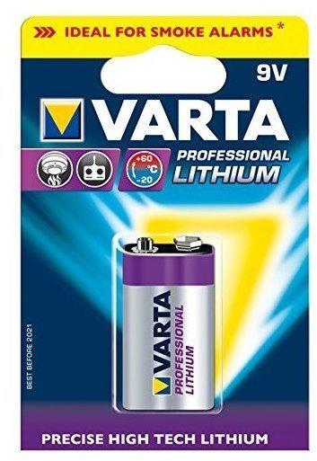 Varta Professional Lithium E-Block Batterie 9V 1200 mAh (6122)