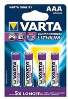 Varta 06103 301 404, Varta Professional FR03 Lithium AAA Micro Batterie 1.5 V 4er