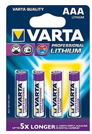 VARTA Professional Micro AAA Lithium 1,5V (4 St.)