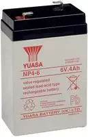 Yuasa NP4-6, Yuasa NP4-6 NP4-6 Bleiakku 6V 4Ah Blei-Vlies (AGM) (B x H x T) 70...