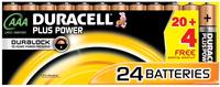 Duracell Plus Power AAA Micro LR03 Batterie 1,5V (24 St.)
