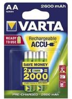 VARTA Akku NiMH, Mignon, AA, HR06, 1.2V/2600mAh Accu Power, vorgeladen,