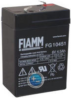 FIAMM FG10451, FIAMM FI FG 6-4,5 - Blei-Vlies-Akku, 6 V, 4,5 Ah