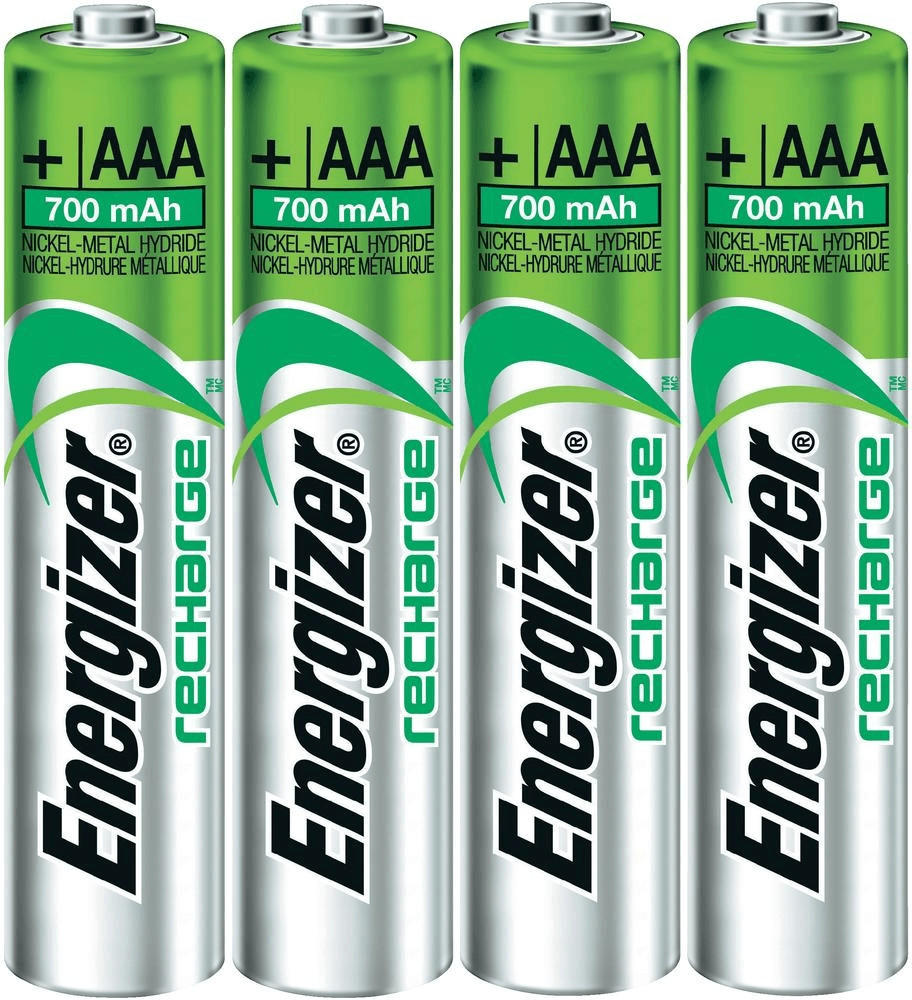Energizer AAA 500 mAh Wiederaufladbare Universal Batterien 4 Stück bereits geladen 