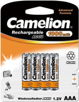 Camelion - AAA HR03 Micro 1000mAh NiMH 1.2V Akku - 4er Packung