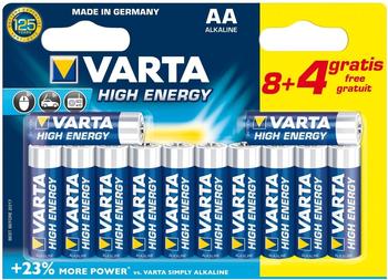 VARTA High Energy AA Mignon 1,5V (8+4)