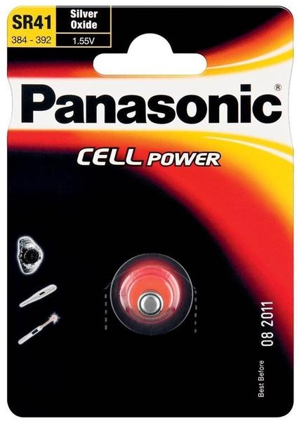 Panasonic Knopfzelle SR41 Silberoxid Batterie 1,55 450 mAh