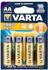 Varta AA Longlife Extra Mignon LR6 Batterie 1,5V (4 St.)