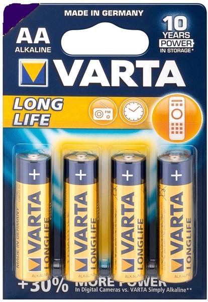 Varta AA Longlife Extra Mignon LR6 Batterie 1,5V (4 St.)