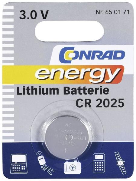 Conrad Energy Lithium Batterie CR2025 3,0 V