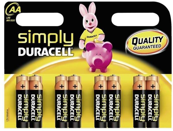 Duracell Simply AA LR6/MN1500 Batterie 1,5V (8 St.)