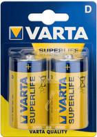 Varta - Mono D Superlife R20 Batterien - 2er Verpackung