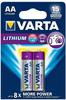 Varta 06106 301 402, Varta Professional FR6 Lithium AA Mignon Batterie 1.5 V 2er