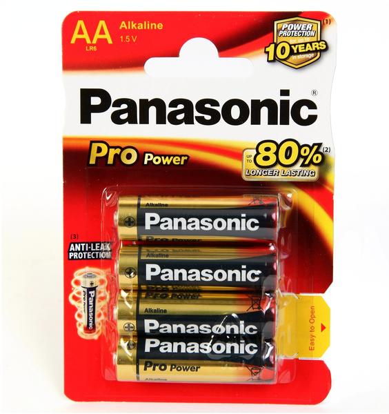 Panasonic Pro Power AA Alkaline Batterien LR06 1,5V (4 St.)